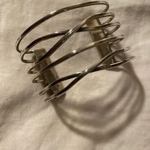 Silver cuff bracelet